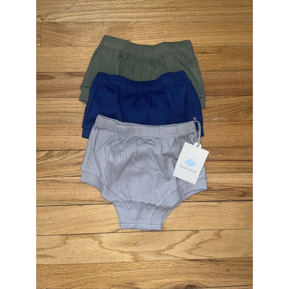 Cloud Island Baby 18 M Months 3pk Ribbed Bloomers NWT